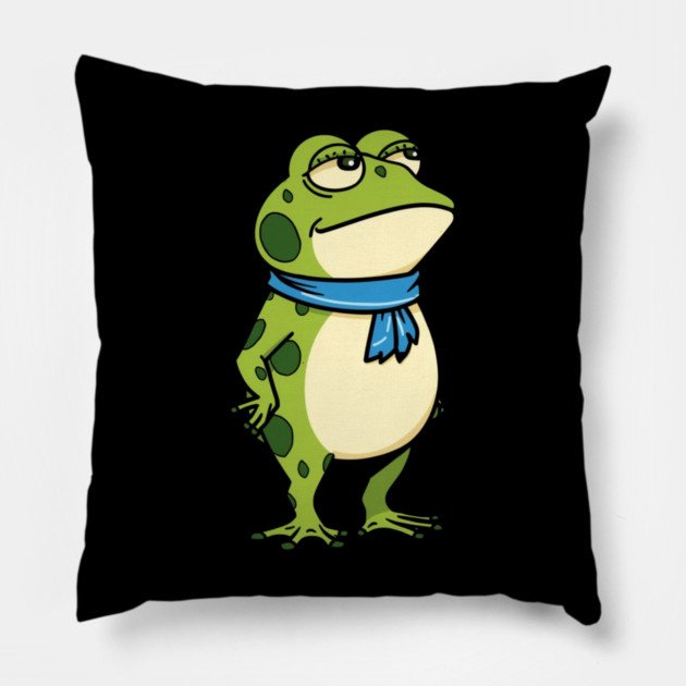 Resist-Frog Pillow by Creatifly Graphic Tees