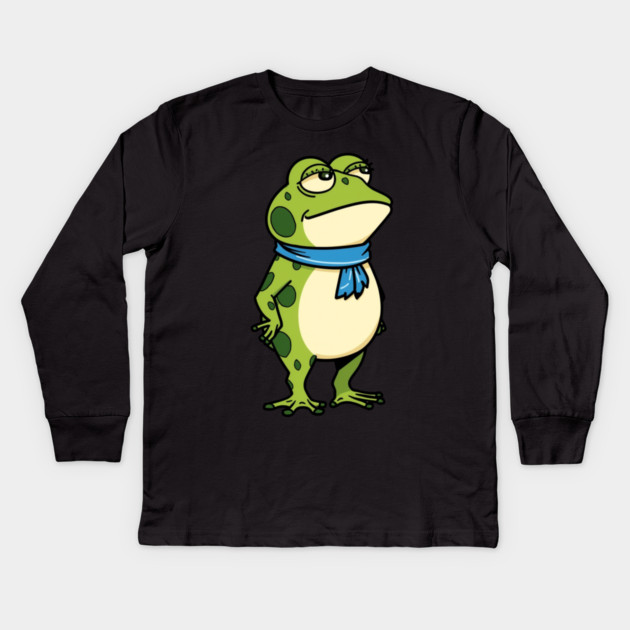 Resist-Frog Kids Long Sleeve T-Shirt by Creatifly Graphic Tees