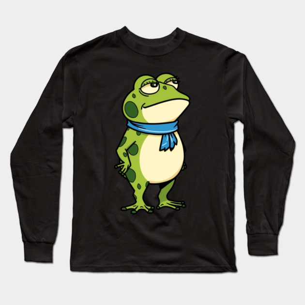 Resist-Frog Long Sleeve T-Shirt by Creatifly Graphic Tees