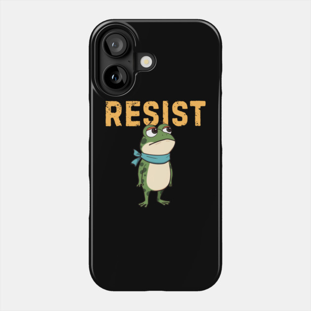 Resist-Frog Phone Case by Creatifly Graphic Tees
