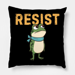 Resist-Frog Pillow