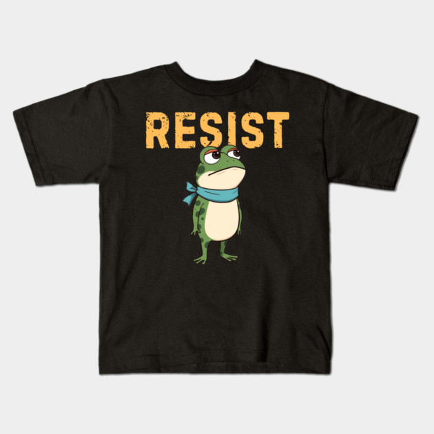 Resist-Frog Kids T-Shirt by Creatifly Graphic Tees
