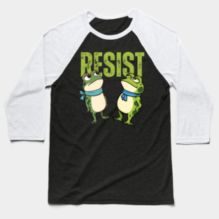 Resist-Frog Baseball T-Shirt