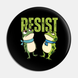 Resist-Frog Pin