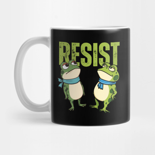 Resist-Frog by Creatifly Graphic Tees