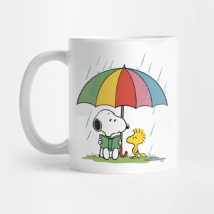 Snoopy and Woodstock - Raining Day Mug