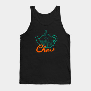 Spiced Chai Tea Pot Graphic Tank Top