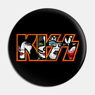 KISS BAND Pin