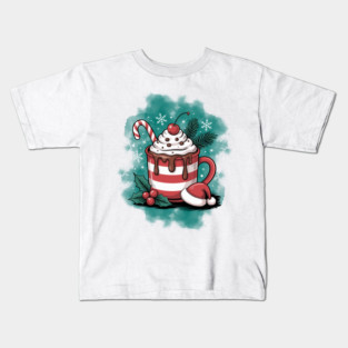Cozy Cocoa Christmas Sweet Holiday Vibes Kids T-Shirt