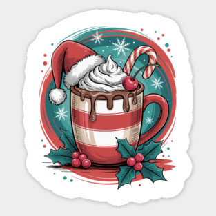 Cozy Cocoa Christmas Sweet Holiday Vibes Sticker