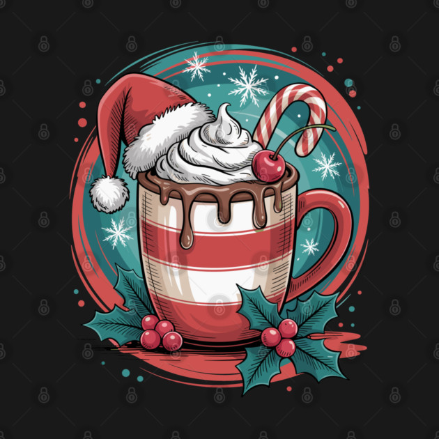 Cozy Cocoa Christmas Sweet Holiday Vibes by JessArty