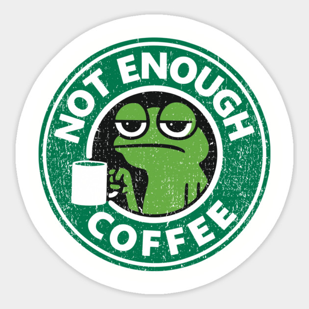 Not Enough Coffee Caffeine Addict Grumpy Mood Magnet by Anticorporati
