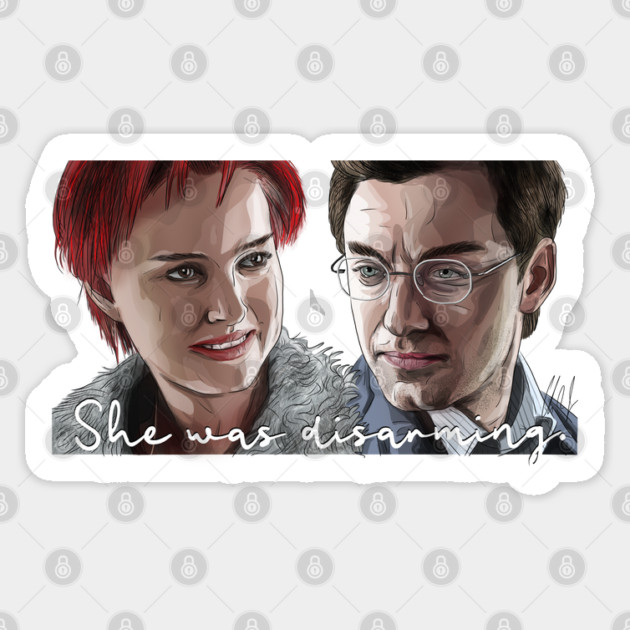 Closer: She Was Disarming Sticker by 51Deesigns