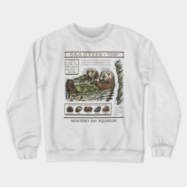 Monterey bay aquarium otter - Sea otter Crewneck Sweatshirt by ArtistTee ⭐⭐⭐⭐⭐