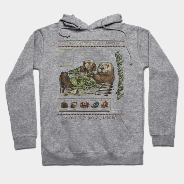 Monterey bay aquarium otter - Sea otter Hoodie by ArtistTee ⭐⭐⭐⭐⭐
