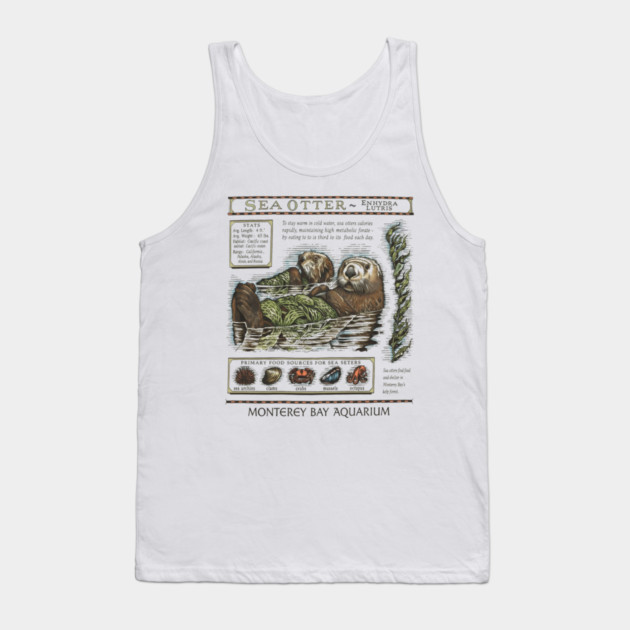 Monterey bay aquarium otter - Sea otter Tank Top by ArtistTee ⭐⭐⭐⭐⭐