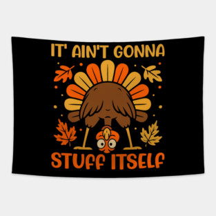 Funny Thanksgiving Turkey Stuffing Joke Tapestry