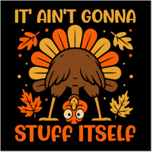 Funny Thanksgiving Turkey Stuffing Joke Posters and Art
