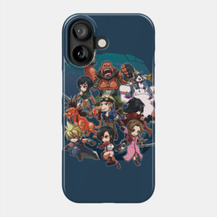 Final Fantasy 7 Chibis Fanart Phone Case