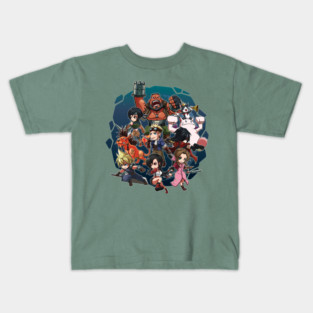 Final Fantasy 7 Chibis Fanart Kids T-Shirt