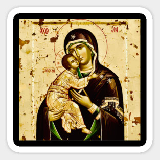Virgin Mary and Christ Child of Vladimir Sticker