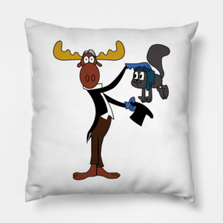 Best Seller Rocky and Bullwinkle merch Pillow