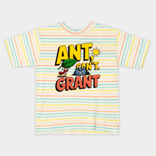 From Ant to Grant: A Comic Journey of Strength and Grit Kids T-Shirt