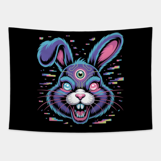 Crashloop Cottontail Tapestry by Cosmo Gazoo