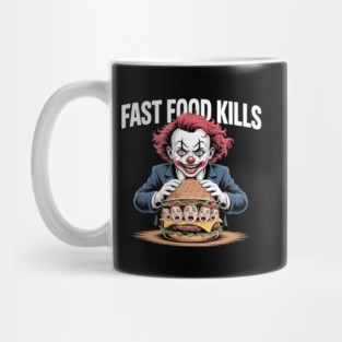 Fast Food Kills – Killer Clown Burger Mug