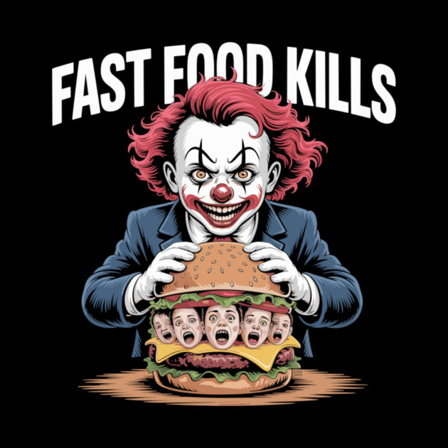 Fast Food Kills – Killer Clown Burger by Cosmo Gazoo