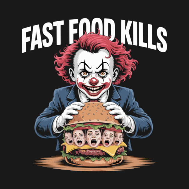 Fast Food Kills – Killer Clown Burger by Cosmo Gazoo