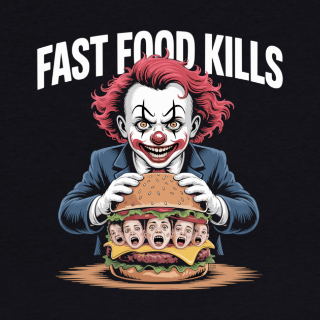 Fast Food Kills – Killer Clown Burger by Cosmo Gazoo