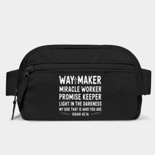 Waymaker Miracle Worker Promise Keeper Christian Graphic Bag