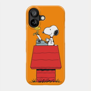 Snoopy and Woodstock on the Doghouse Periscope Phone Case