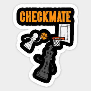 Funny Basketball Checkmate Pawn Basketball Dunk On King Chess Game Player Magnet