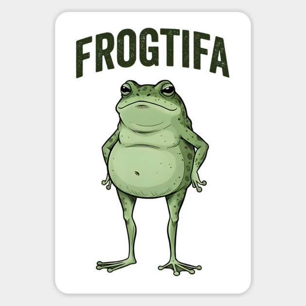 Frogtifa, I Am Frogtifa, We Are Frogtifa Cute Frog Magnet by Luxinda