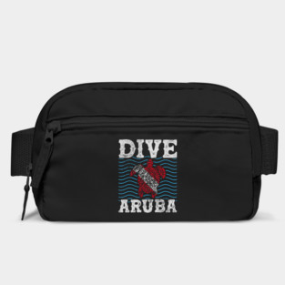 Turtle Pet Aruba Dive Scuba Diving Flag Sea Turtle Distressed Bag