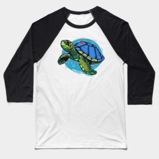 Turtle Pet Aruba Flag Souvenir Vacation Beach 0013 Baseball T-Shirt