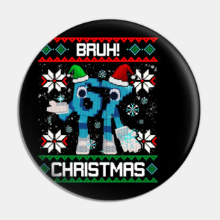 Bruh 67 Six Seven 6-7 Christmas Funny Brainrot Steal a brainrot for Boys Kids Teens Pin