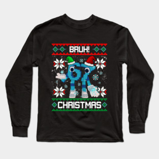 Bruh 67 Six Seven 6-7 Christmas Funny Brainrot Steal a brainrot for Boys Kids Teens Long Sleeve T-Shirt