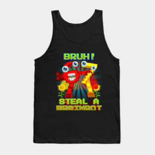 Bruh Secret 67 Six Seven 6-7 Funny Brainrot Steal a brainrot for Boys Kids Teens Tank Top