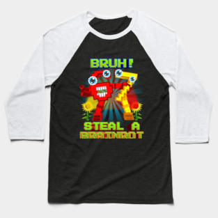 Bruh Secret 67 Six Seven 6-7 Funny Brainrot Steal a brainrot for Boys Kids Teens Baseball T-Shirt