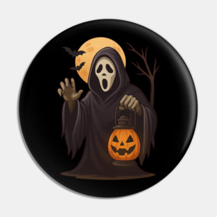 Spooky Lantern Ghost — Pumpkin Moon Halloween Pin