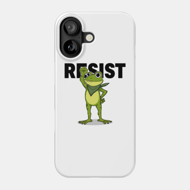 Resist-Frog Phone Case by Creatifly Graphic Tees