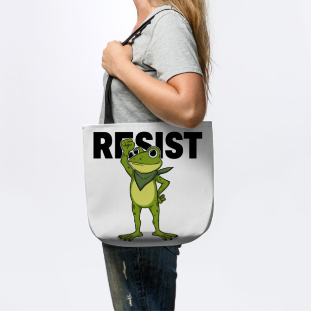 Resist-Frog by Creatifly Graphic Tees