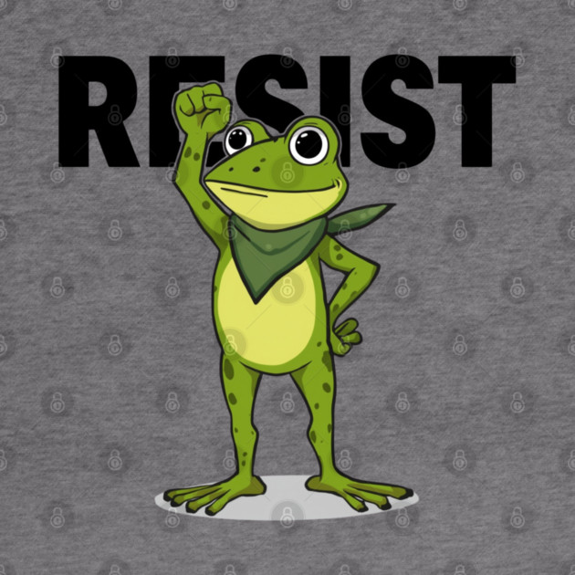 Resist-Frog by Creatifly Graphic Tees