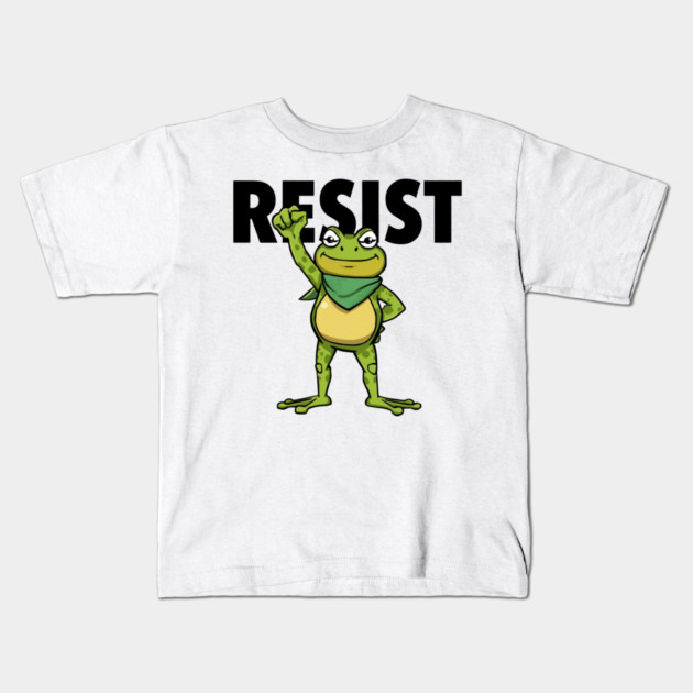 Resist-Frog Kids T-Shirt by Creatifly Graphic Tees