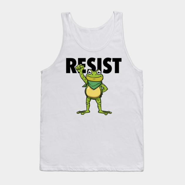 Resist-Frog Tank Top by Creatifly Graphic Tees