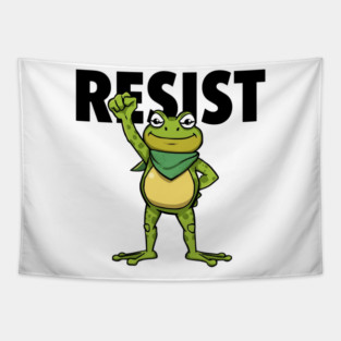 Resist-Frog Tapestry