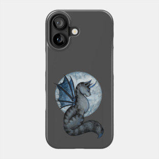 Blue Moon Goth cat Phone Case